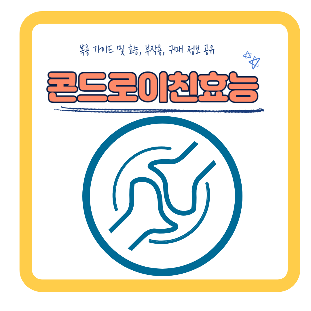  콘드로이친(콘도로이친) 효능, 복용법, 리뷰, 부작용 및 대표 제품 안내