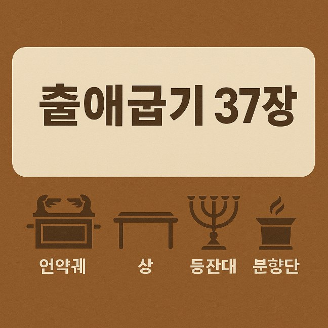 출애굽기 37장 언약궤를 만들다