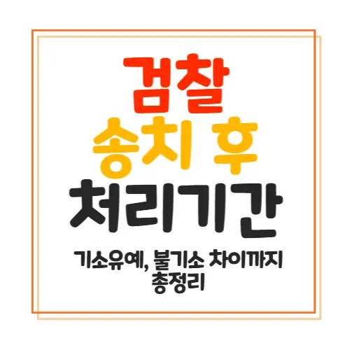검찰 송치 후 처리기간