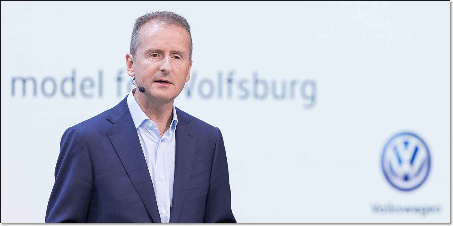 폭스바겐의 최고경영자로 있는 헤르베르트 디스, 그는 폭스바겐이 전기자동차 산업에 사활을 걸 것임을 발표하였다.
