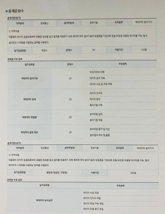 방법 및 개발자 취업방법! 빅데이터 분석기사 자격증 취득 8