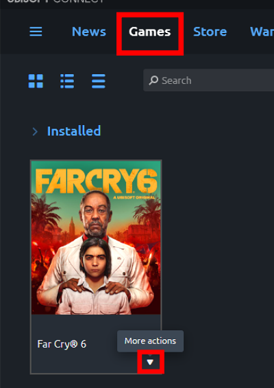 Ubisofrt Connect games farcry6