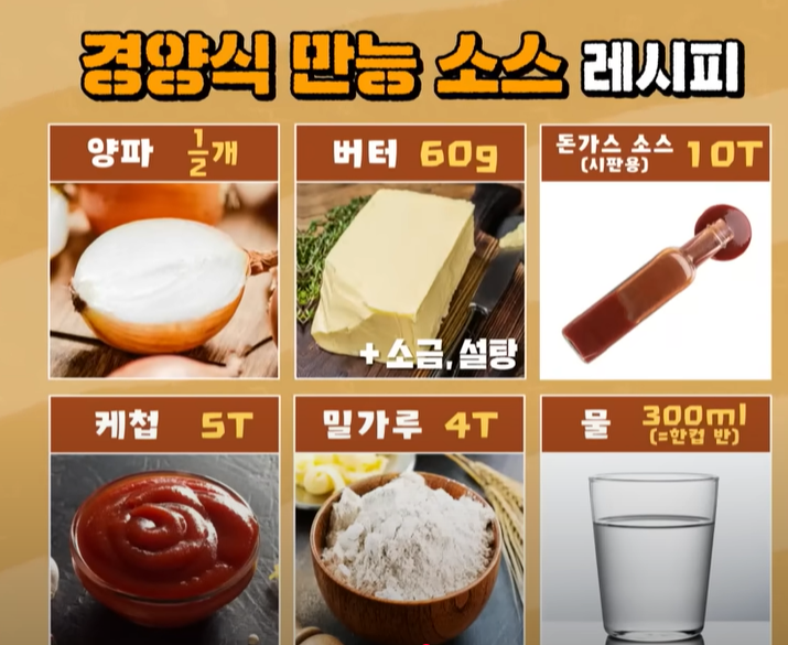 편스토랑 왕돈가스 경양식 만능소스레시피