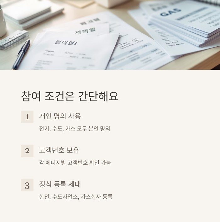 탄소중립포인트 에너지 절약 가입 제도 요약 이미지