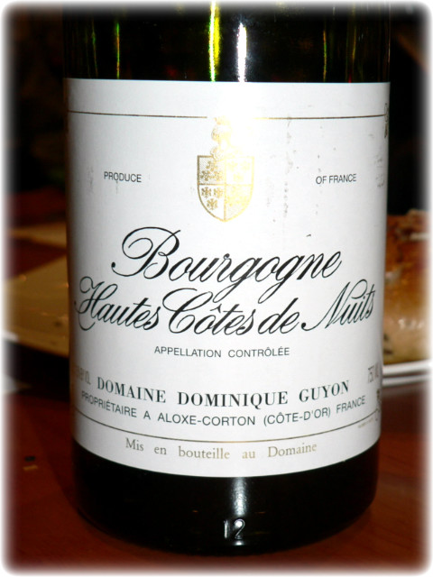 부르고뉴 오뜨 꼬뜨 드 뉘 블랑(Bourgogne Hautes Cotes de Nuits Blanc) 2005