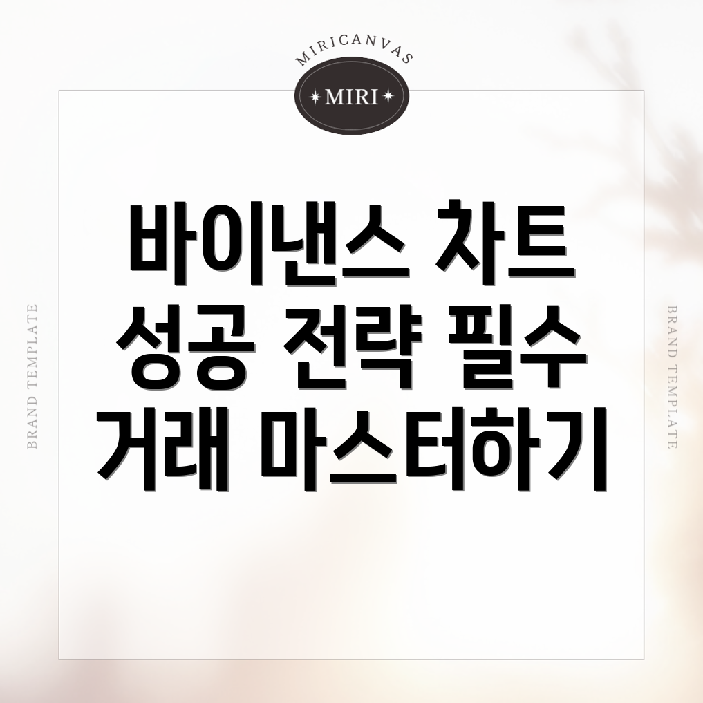 바이낸스 차트와 성공적인 거래