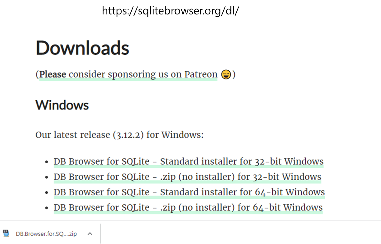 sqlitebrowser 다운로드