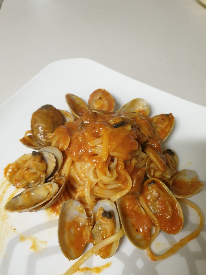  동죽조개 넣고  로제 파스타만들기!!