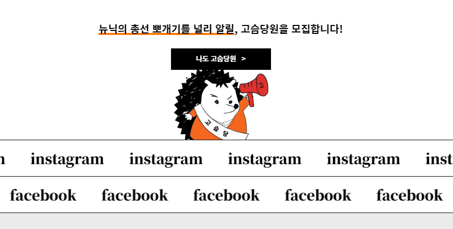  뉴닉 뉴스레터의 스페셜 시리즈 : 2020 총선 뽀개기