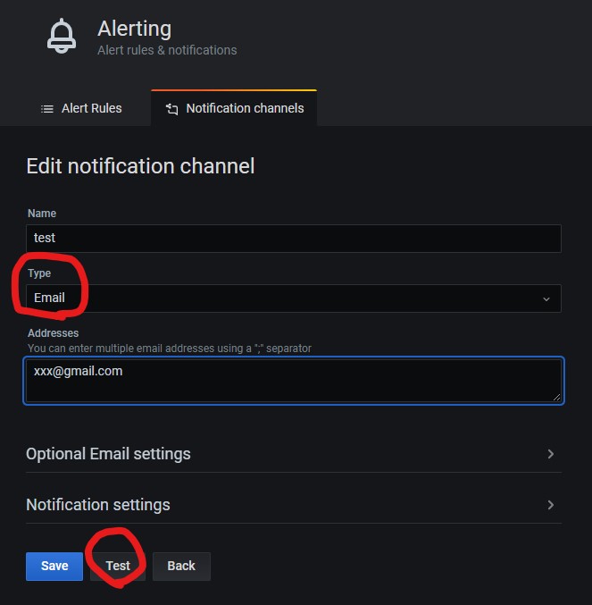  PMM(Grafana)에서 Email Alert 설정하기