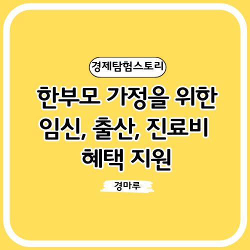  한부모 가정을 위한 임신, 출산, 진료비 혜택 지원
