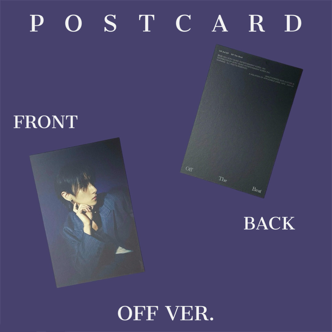 I.M 3rd EP [Off The Beat] Off ver.POSTCARD