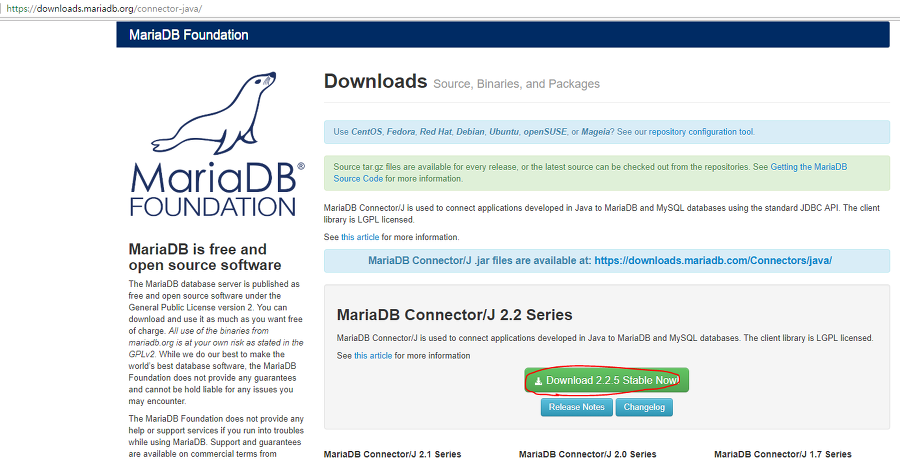  자바 이클립스에서 MariaDB 연결하기