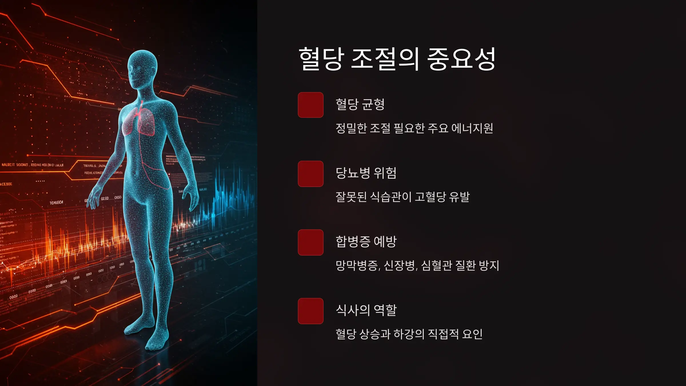 혈당 조절의 중요성과 식사의 역할