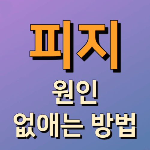 피지 원인 얼굴 피지 없애는 방법