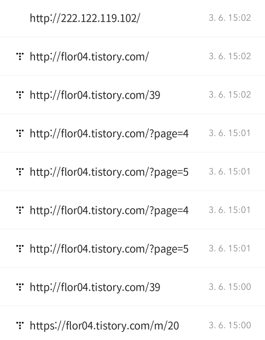  IP 유입경로 : 어뷰징 트래픽?