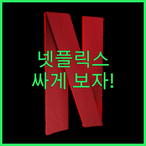 넷플릭스, 유튜브 이제 싸게 보자! 