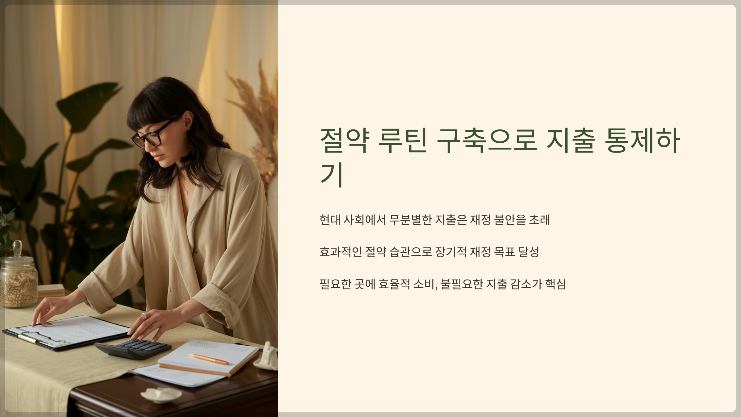 절약 루틴 구축으로 지출 통제하기