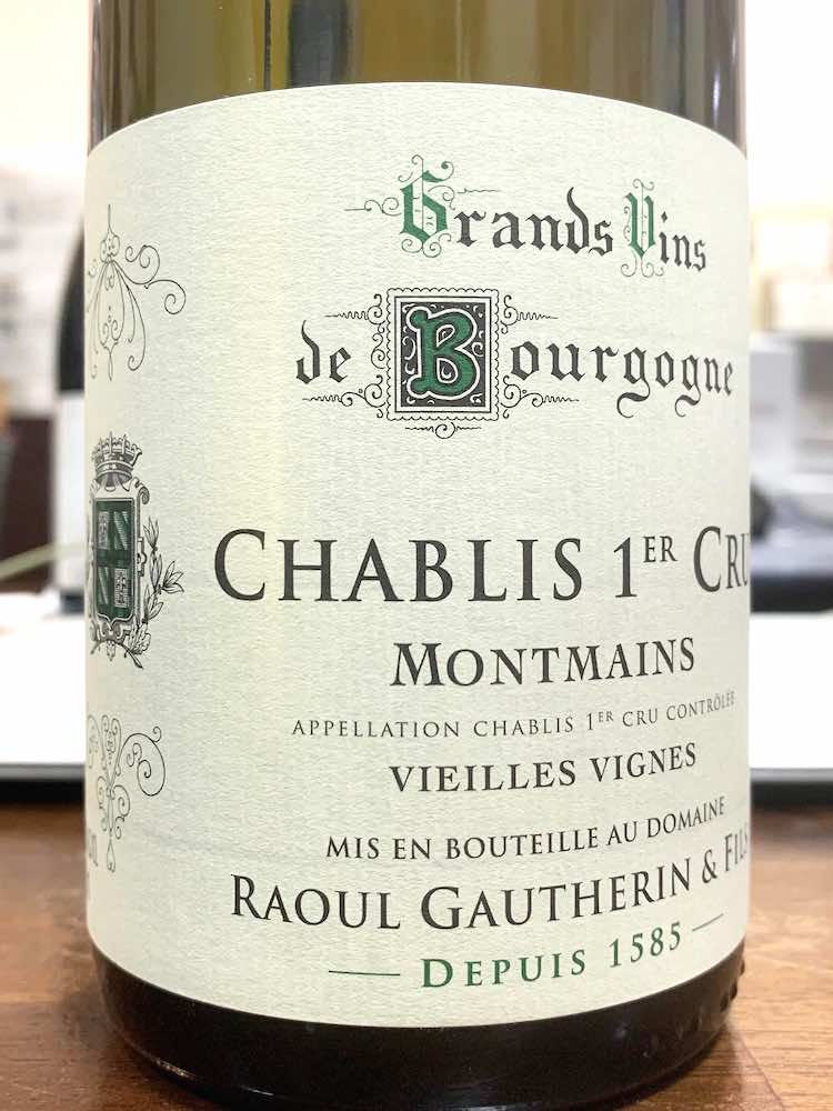 Domaine Raoul Gautherin & Fils Chablis 1er Cru Montmains Vieilles Vignes 2017