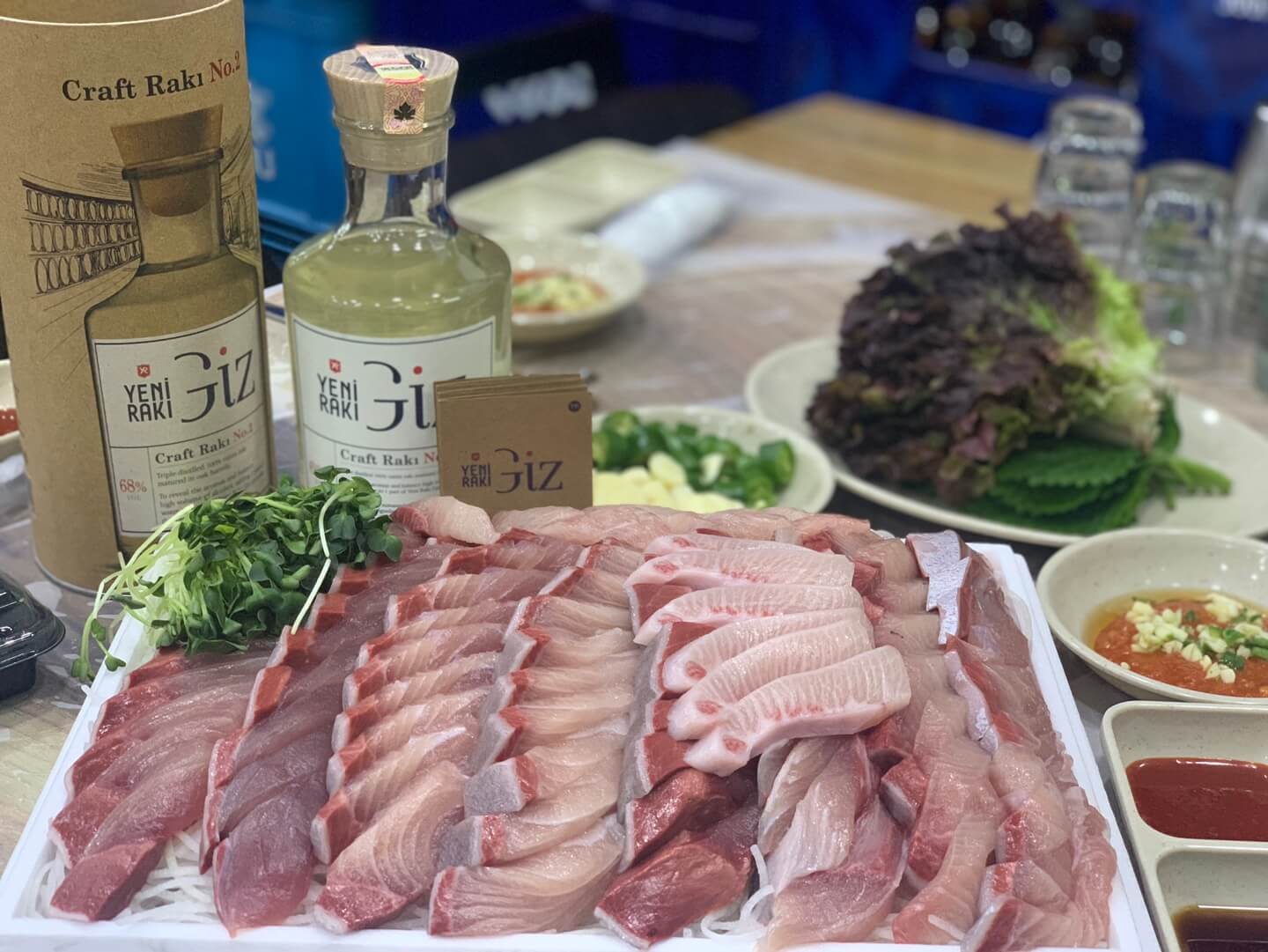  [노량진역] 독도 수산, 연말 대방어 + 예니 라키 콜키지 콜라보 후기(feat. 또순이 회양념, 대방어, 콜키지, 예니 라키, 사자의 젖)