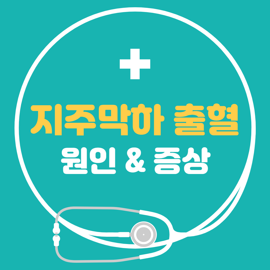  지주막하 출혈 - 증상 원인 후유증 총정리
