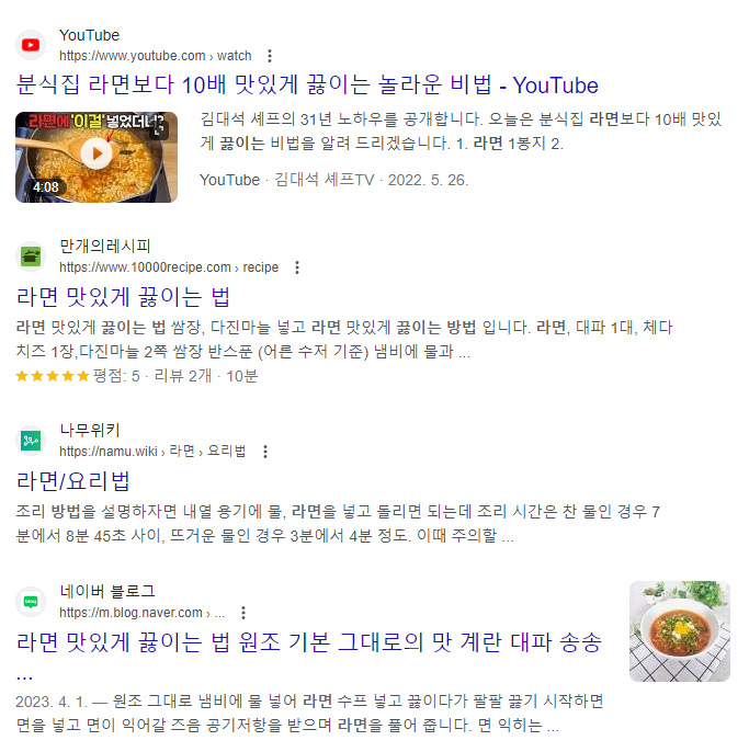 리치 결과(Rich Result)