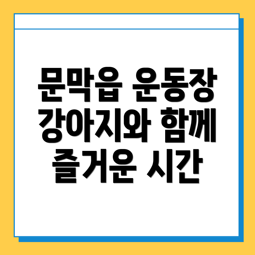 강아지 운동장