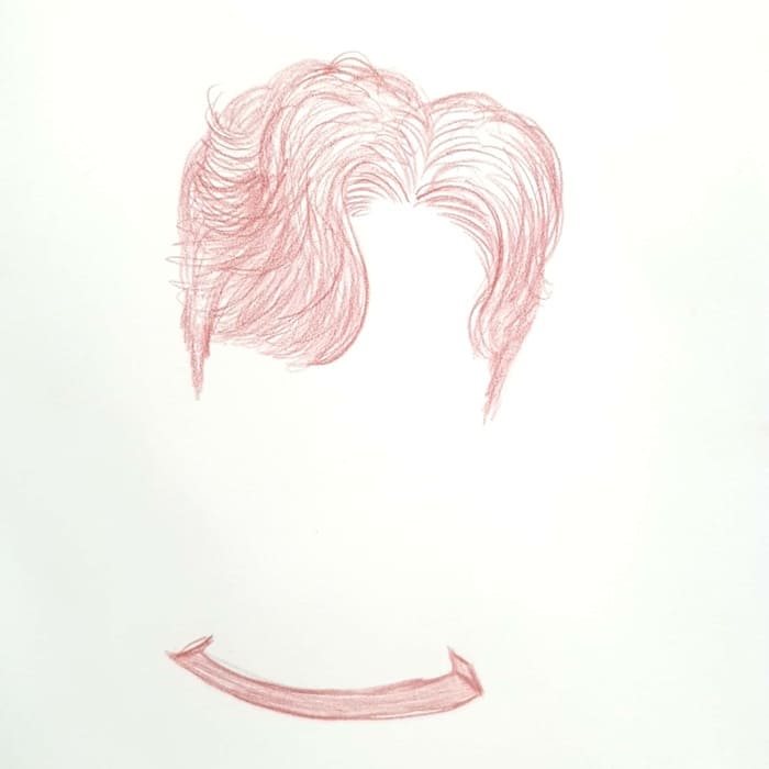  반 Half 일러스트 그림 드로잉 2020