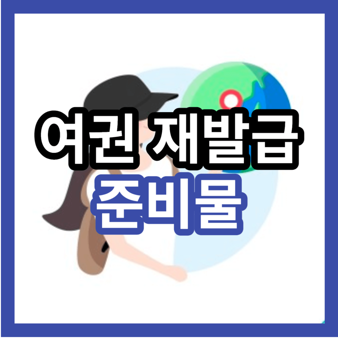 여권 재발급 준비물
