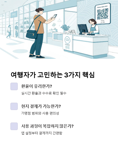 여행자가 고민하는 3가지 핵심
