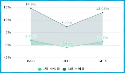 BALI ETF 수익율 비교