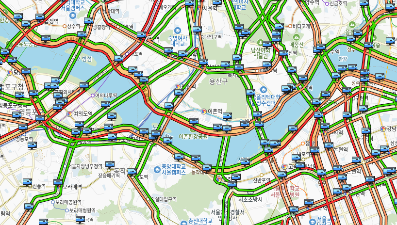실시간 도로 cctv 국도 교통 정보
