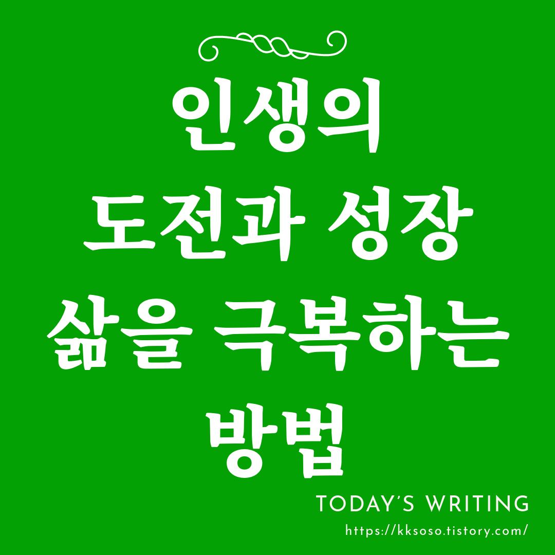  인생의 도전과 성장: 삶을 극복하는 방법