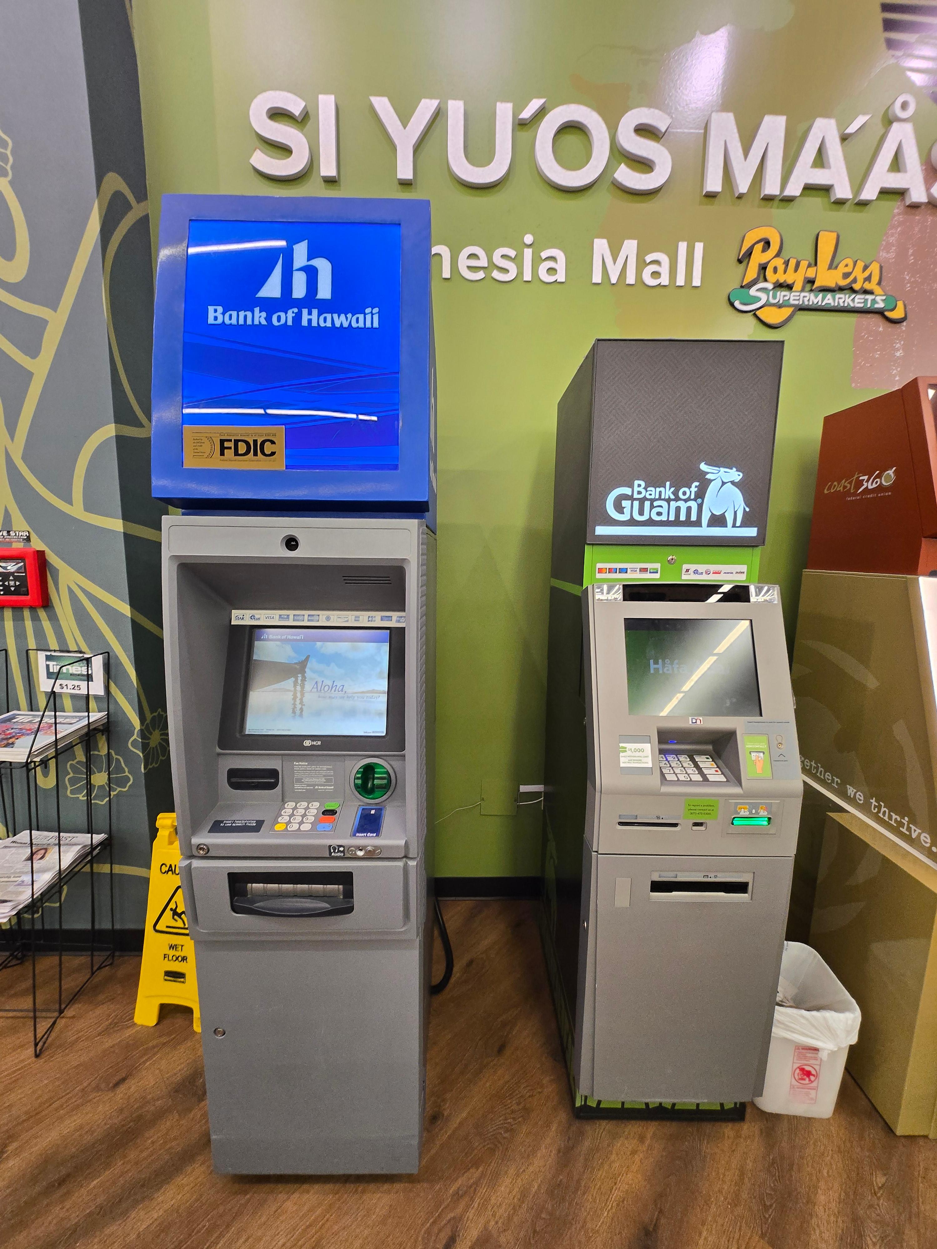 마이크로 네시아몰 트래블로그 무료출금 ATM Bank of Hwaii