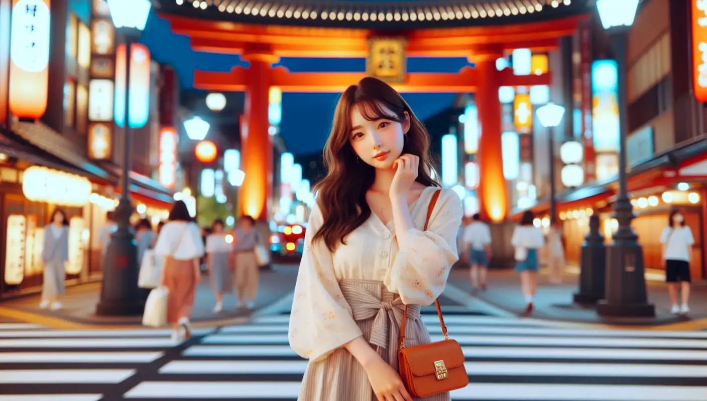 일본-관광지-추천으로-여행하는-여성의-모습