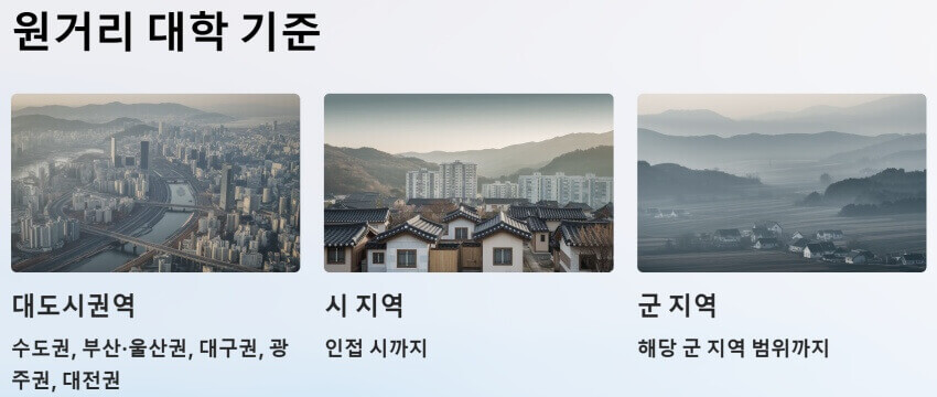 원거리 대학 기준 ppt 이미지
