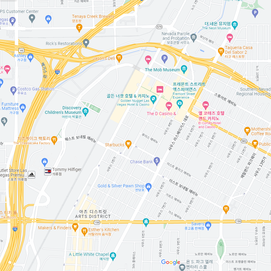 &quot;4&quot; 미국 라스베이거스 지도 Las Vegas map (Google Maps)