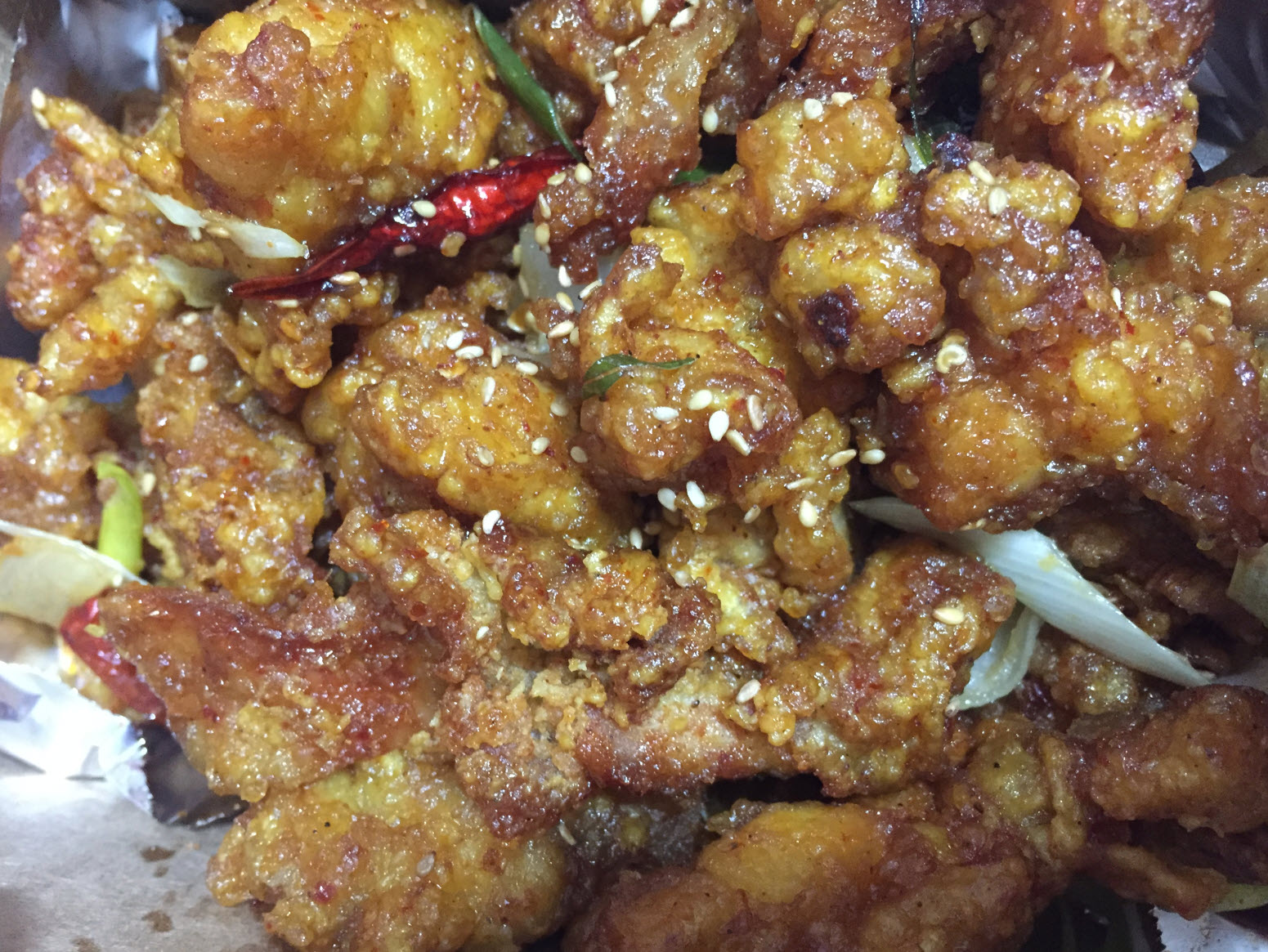  양념치킨이 맛없는 이상한 노랑통닭 / 깐풍치킨 후라이드 순살