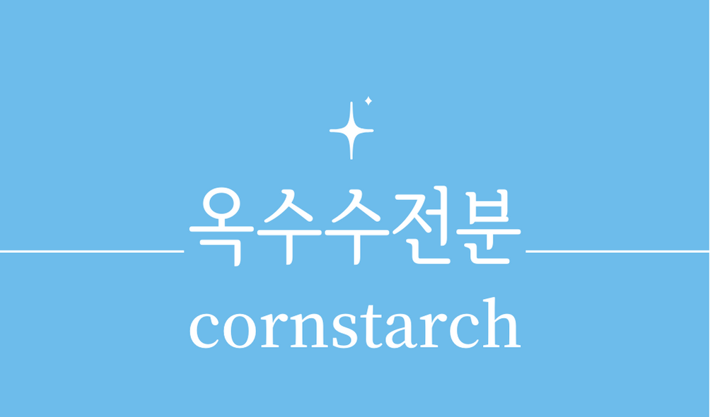 '옥수수전분(cornstarch)'