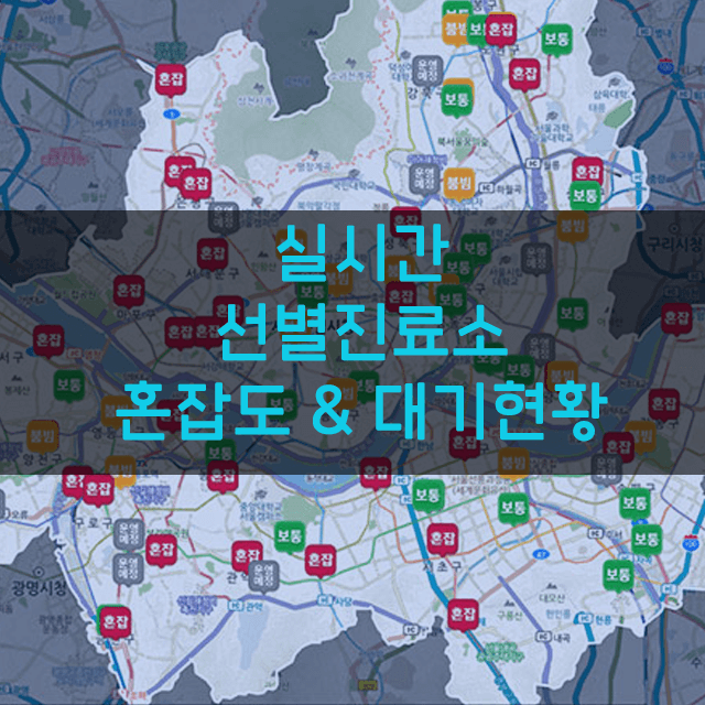  실시간 선별진료소 대기현황 알아보기