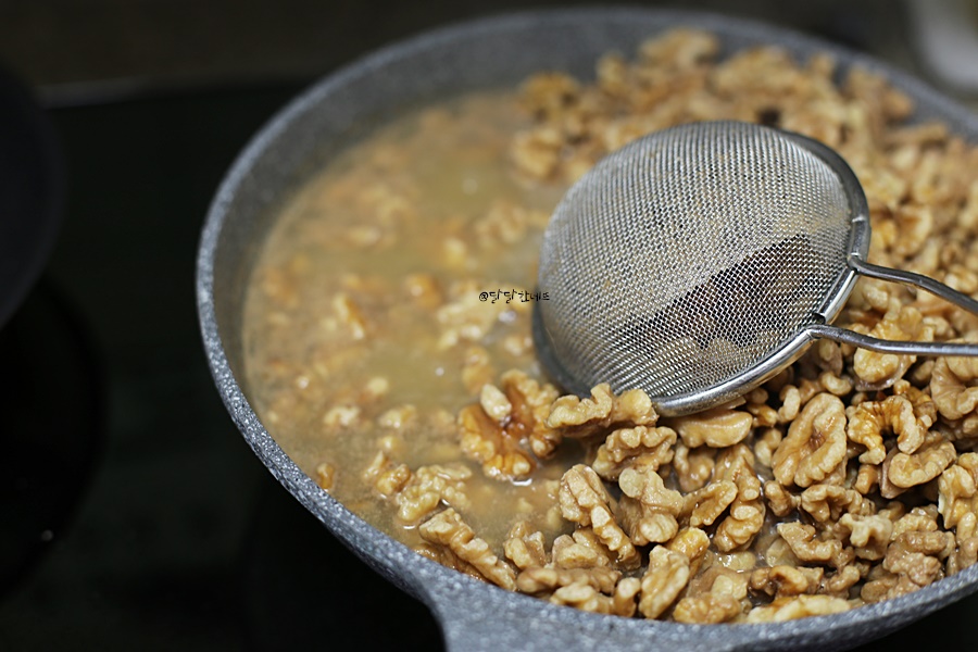 않고 굽죠 호두전처리 호두강정 만들기 튀기지 29