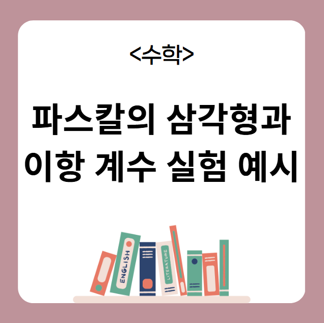 파스칼의 삼각형과 이항 계수