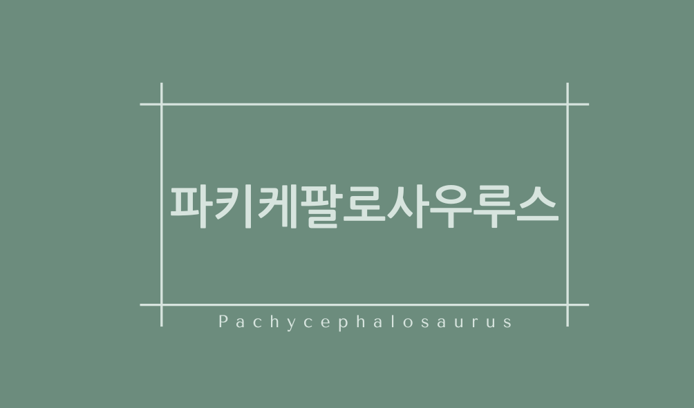 파키케팔로사우루스 (Pachycephalosaurus)