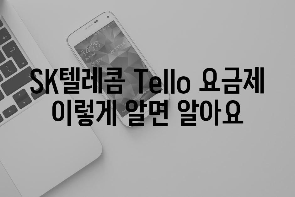 SK텔레콤 Tello 요금제 이렇게 알면 알아요