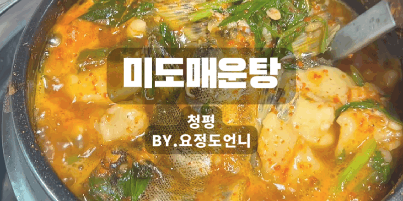  [가평/청평]흙냄새 안나는 민물매운탕 맛집 '미도매운탕'