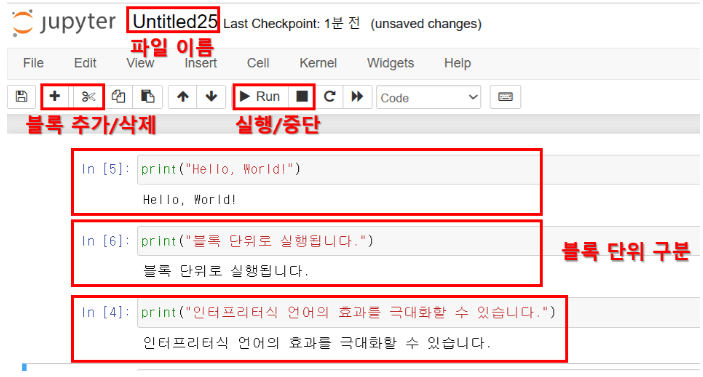 주피터 노트북 인터페이스1