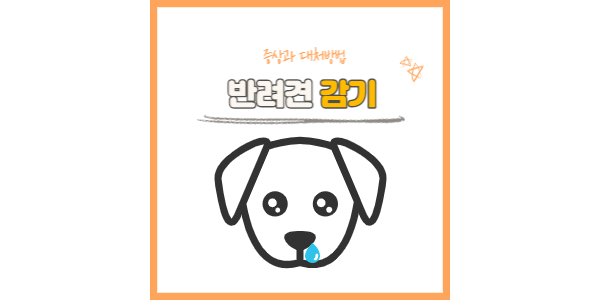 강아지 감기 그림