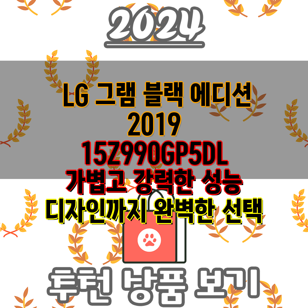  LG 그램 블랙 에디션 2019 15Z990GP5DL