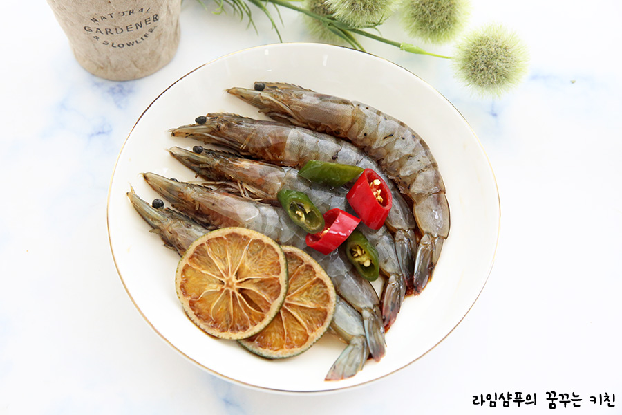 생새우 새우손질 흰다리새우 요리 8