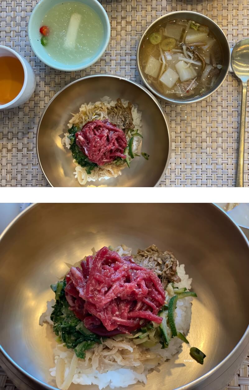 강남 신사동 맛집 하모 반상 - 식사 메뉴 진주비빔밥